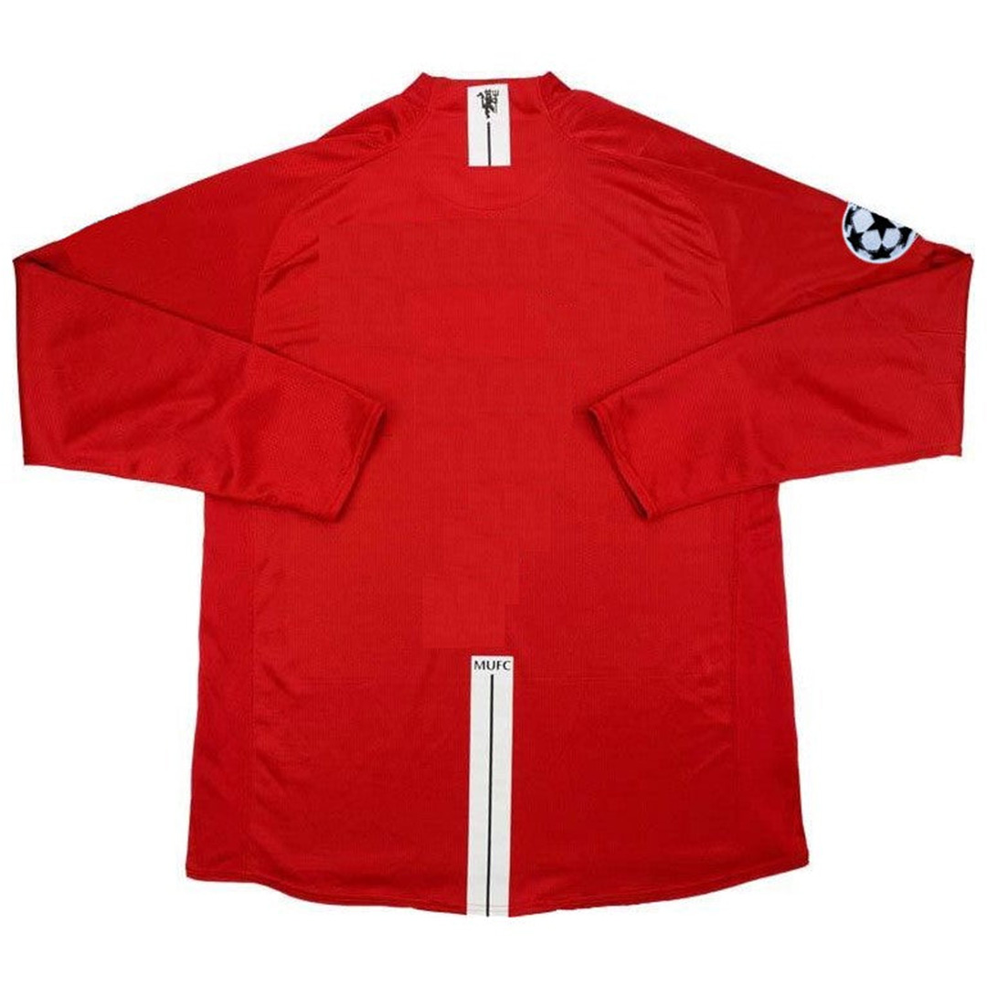 Retro Manchester United UCL Final Home Long Sleeve Jersey 2007/08 - Reps Jerseys