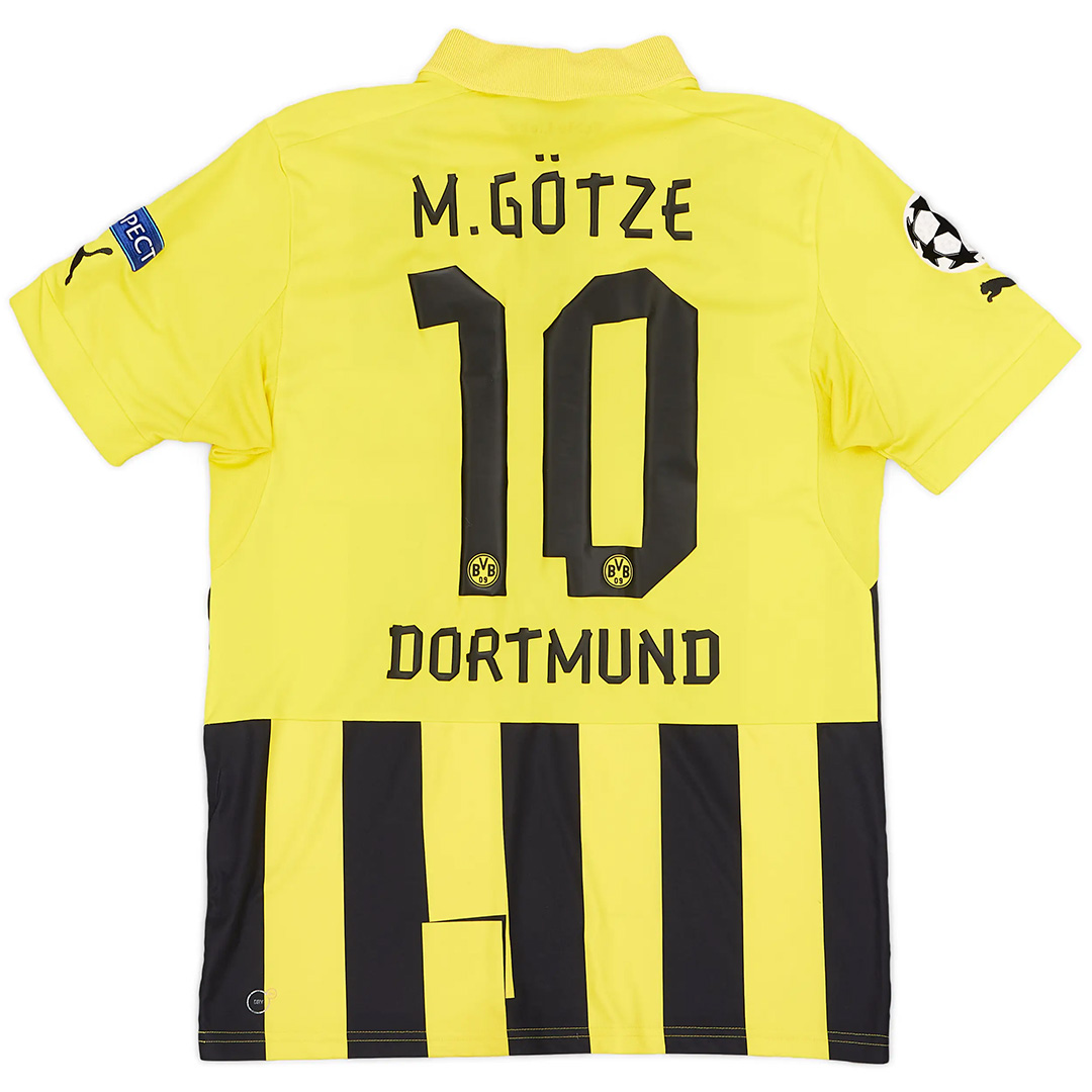 M.Götze #10 Retro Borussia Dortmund UCL Home Jersey 2012/13 - Reps Jerseys