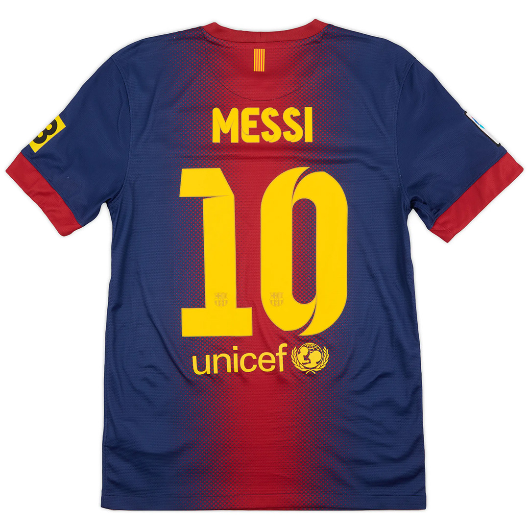 Messi #10 Retro Barcelona Home Jersey 2012/13 - Reps Jerseys