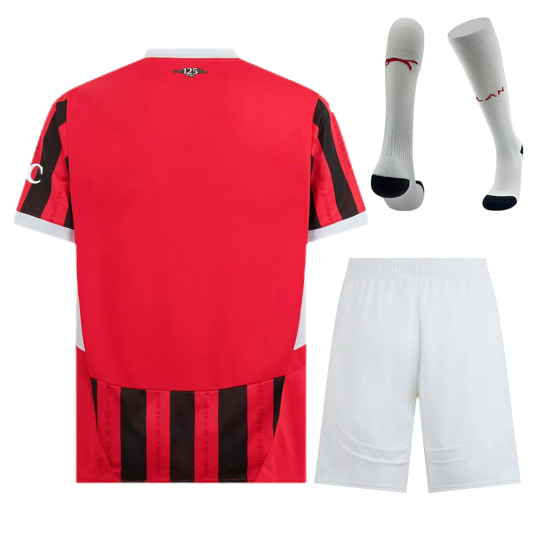 AC Milan Home Full Kit(Jersey+Shorts+Socks) 2024/25 - Reps Jerseys