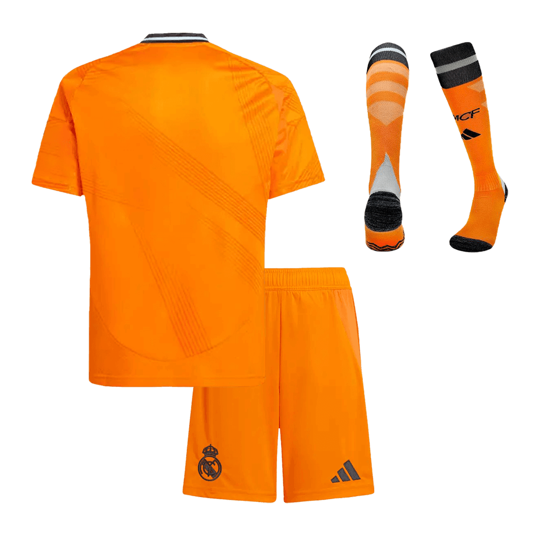 Kids Real Madrid Away Full Kit(Jersey+Shorts+Socks) 2024/25 - Reps Jerseys
