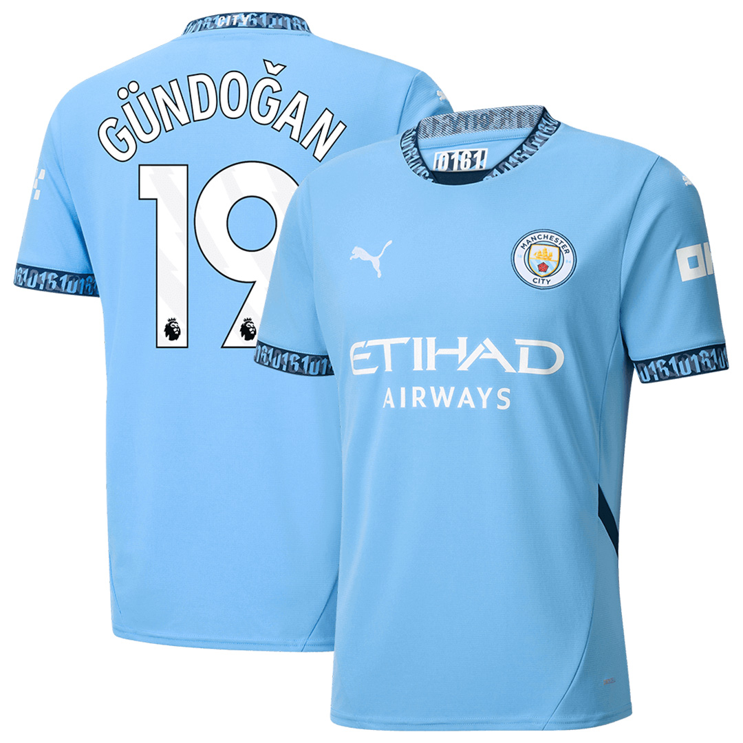 GÜNDOĞAN #19 Manchester City Home Jersey 2024/25 - Reps Jerseys