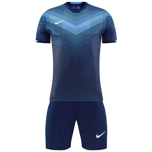NK-907 Customize Team Navy&Blue Soccer Jersey Kit(Shirt+Short) - Reps Jerseys