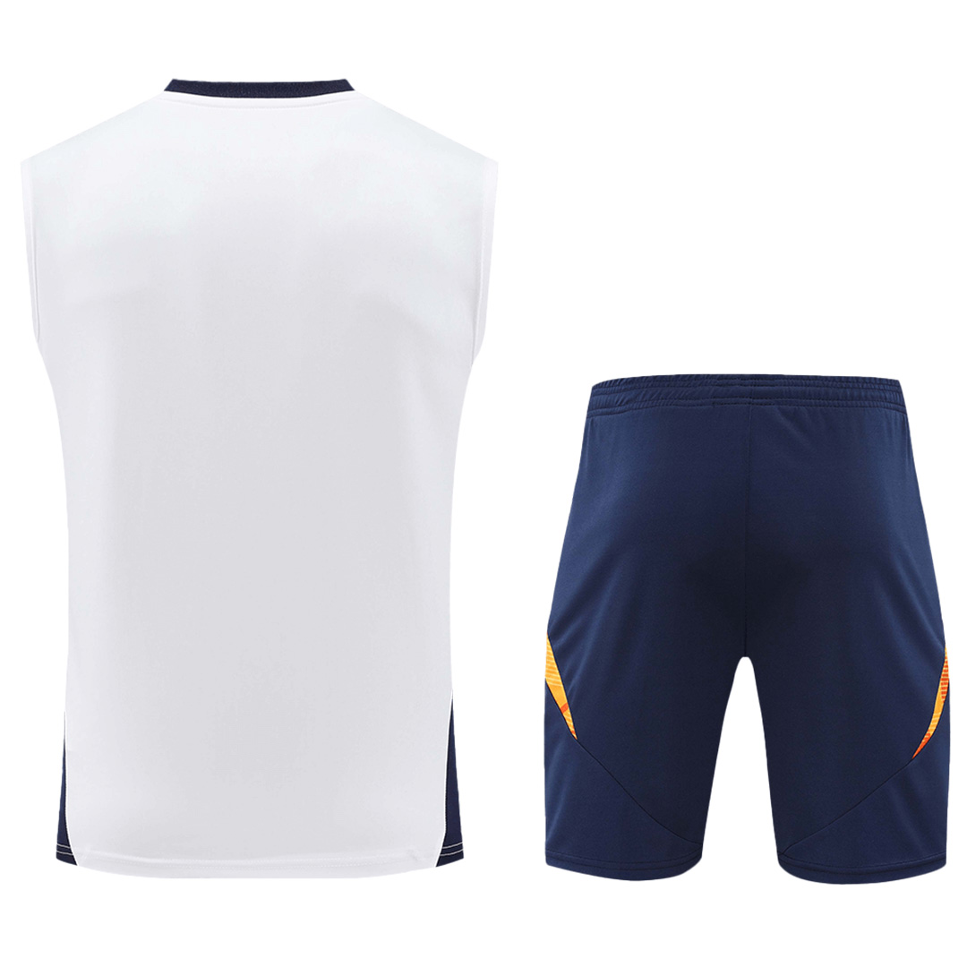 Real Madrid Pre-Match Vest Kit(Jersey+Shorts) 2024/25 - Reps Jerseys