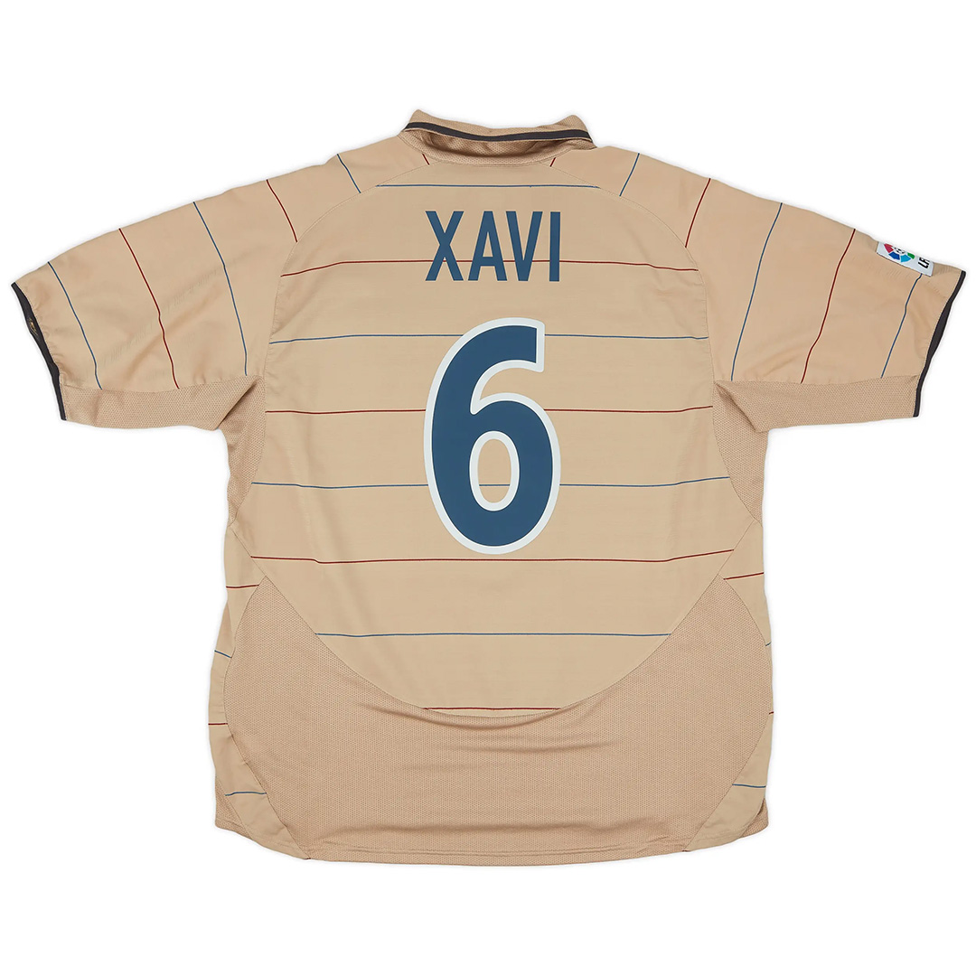 Xavi #6 Retro Barcelona Away Jersey 2003/05 - Reps Jerseys