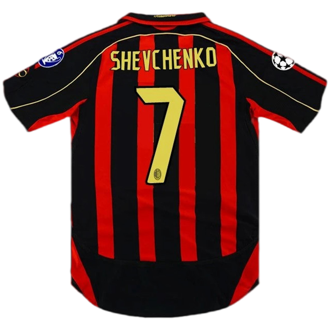 SHEVCHENKO #7 Retro AC Milan UCL Home Jersey 2006/07 - Reps Jerseys