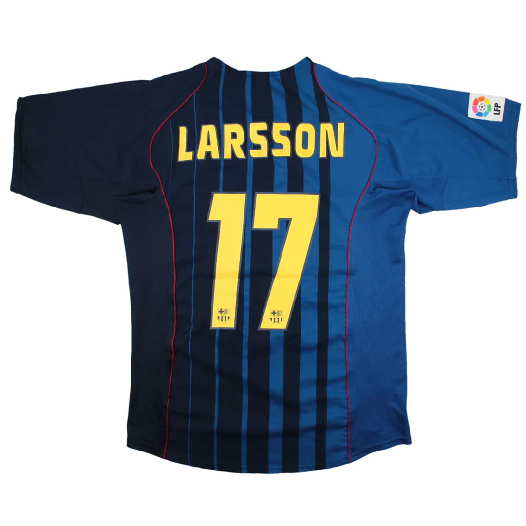 LARSSON #17 Retro Barcelona Away Jersey 2004/05 - Reps Jerseys