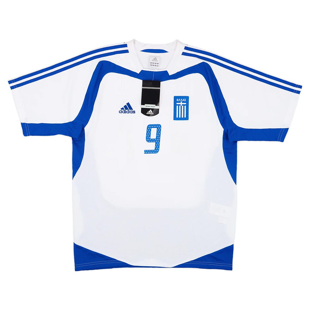 CHARISTEAS #9 Retro Greece Away Jersey Euro Cup 2004 - Reps Jerseys
