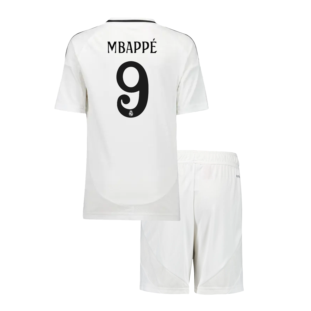 Kids MBAPPÉ #9 Real Madrid Home Kit 2024/25 - Reps Jerseys