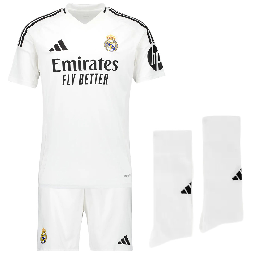 Kids Real Madrid Home Full Jersey Kit 2024/25 - Reps Jerseys