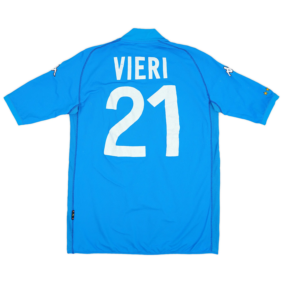 VIERI #21 Retro Italy Home Jersey World Cup 2002 - Reps Jerseys