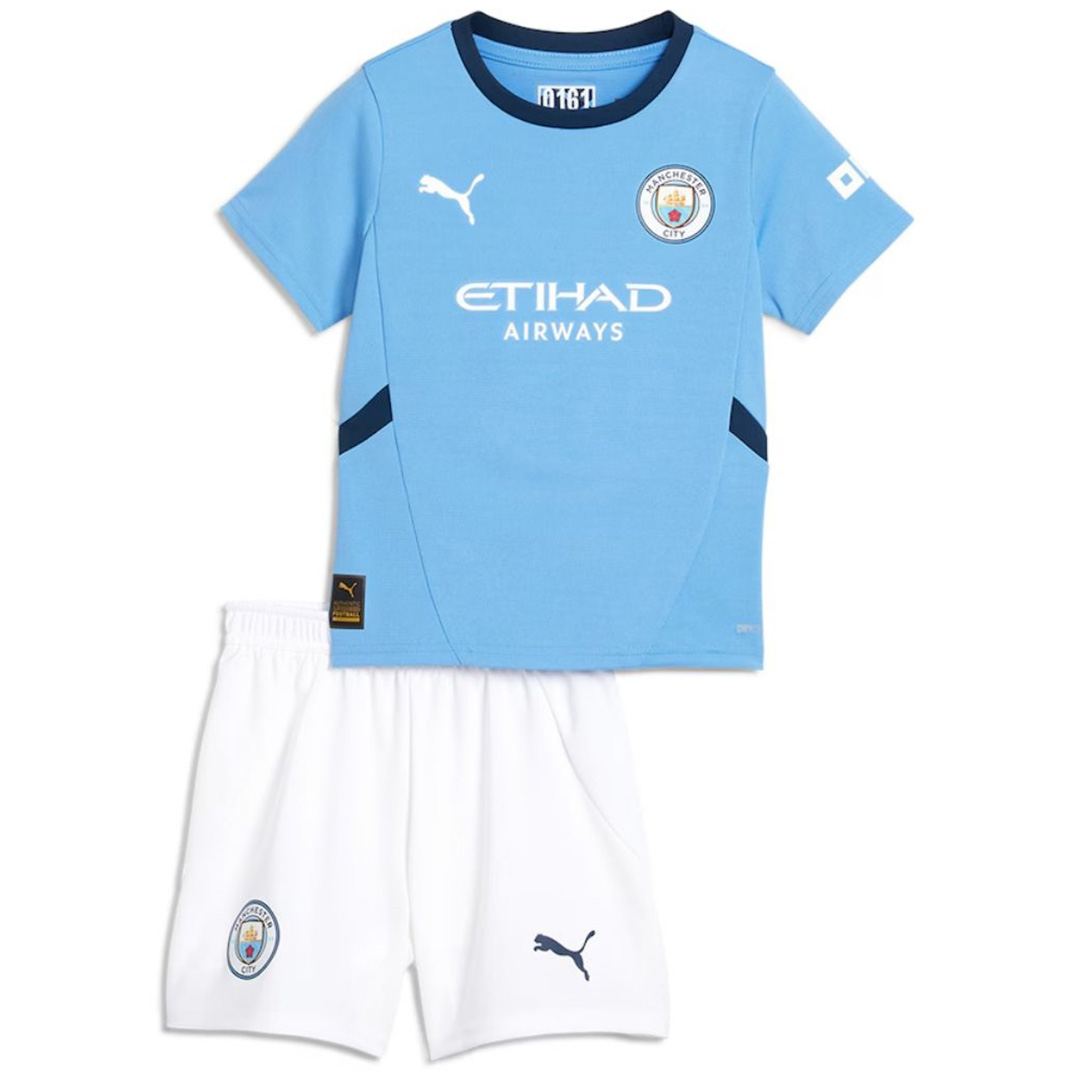 Kids Manchester City Home Kit Jersey+Shorts 2024/25 - Reps Jerseys