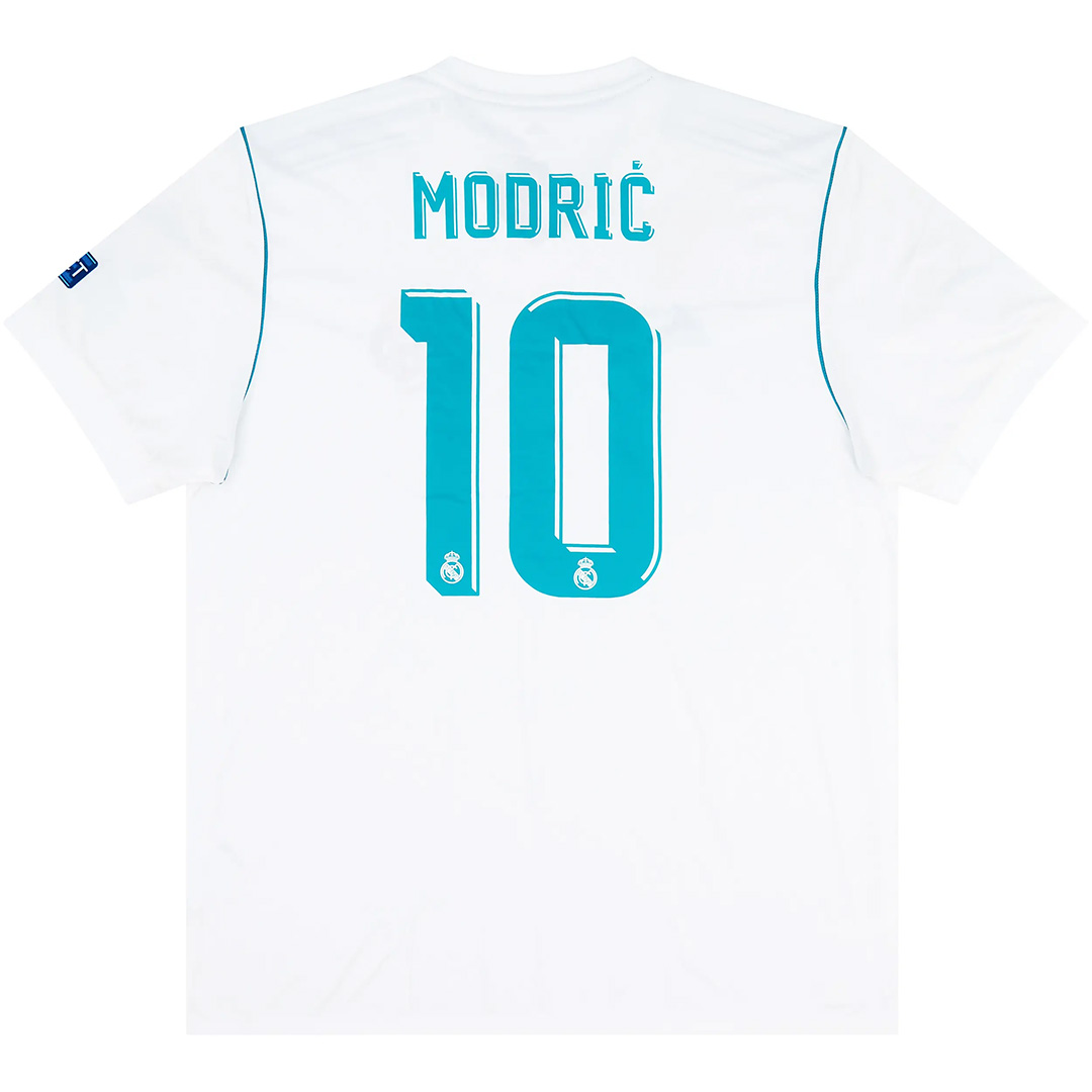 MODRIĆ #10 Retro Real Madrid Home Jersey 2017/18 - Reps Jerseys