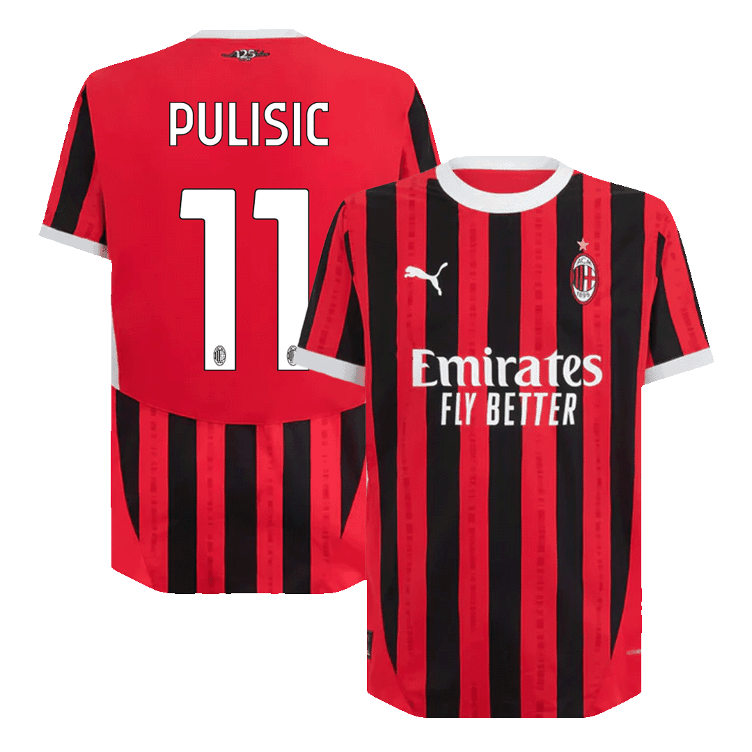 PULISIC #11 AC Milan Home Jersey Player Version 2024/25 - Reps Jerseys