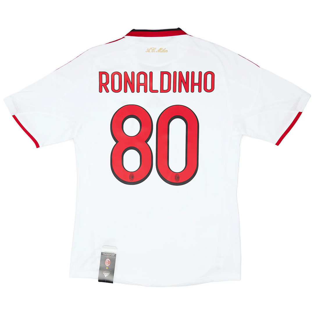 Ronaldinho #80 Retro AC Milan Away Jersey 2009/10 - Reps Jerseys