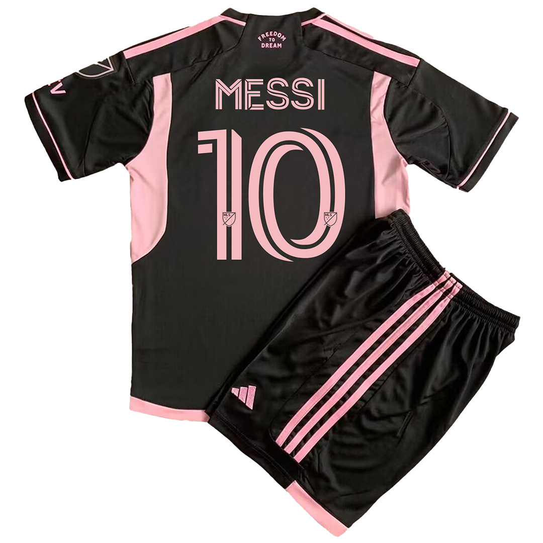 Kids Inter Miami MESSI #10 Away Jersey Kit 2023 - Reps Jerseys