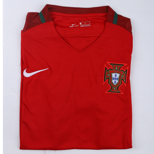 Ronaldo #7 Portugal Retro Jersey Home Euro Cup 2016 - Reps Jerseys