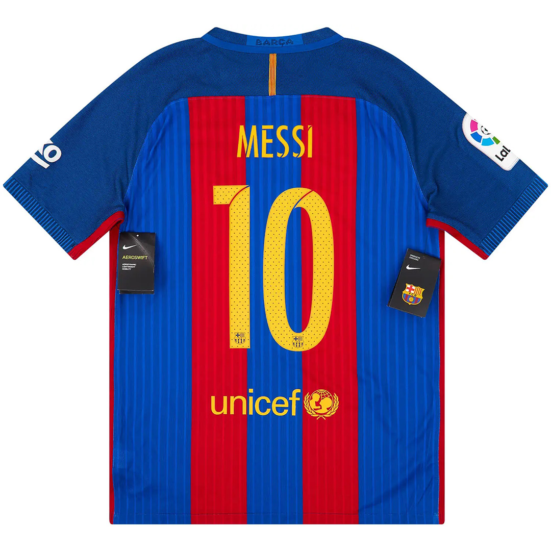 Messi #10 Barcelona Home Retro Jersey 2016/17 - Reps Jerseys