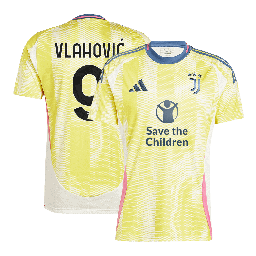 VLAHOVIĆ #9 Juventus Away Save The Children Jersey 2024/25 - Reps Jerseys