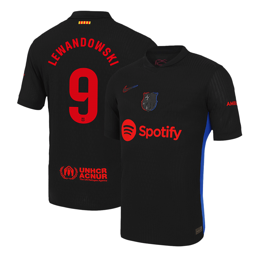 LEWANDOWSKI #9 Barcelona Away Match Jersey 2024/25 - Reps Jerseys