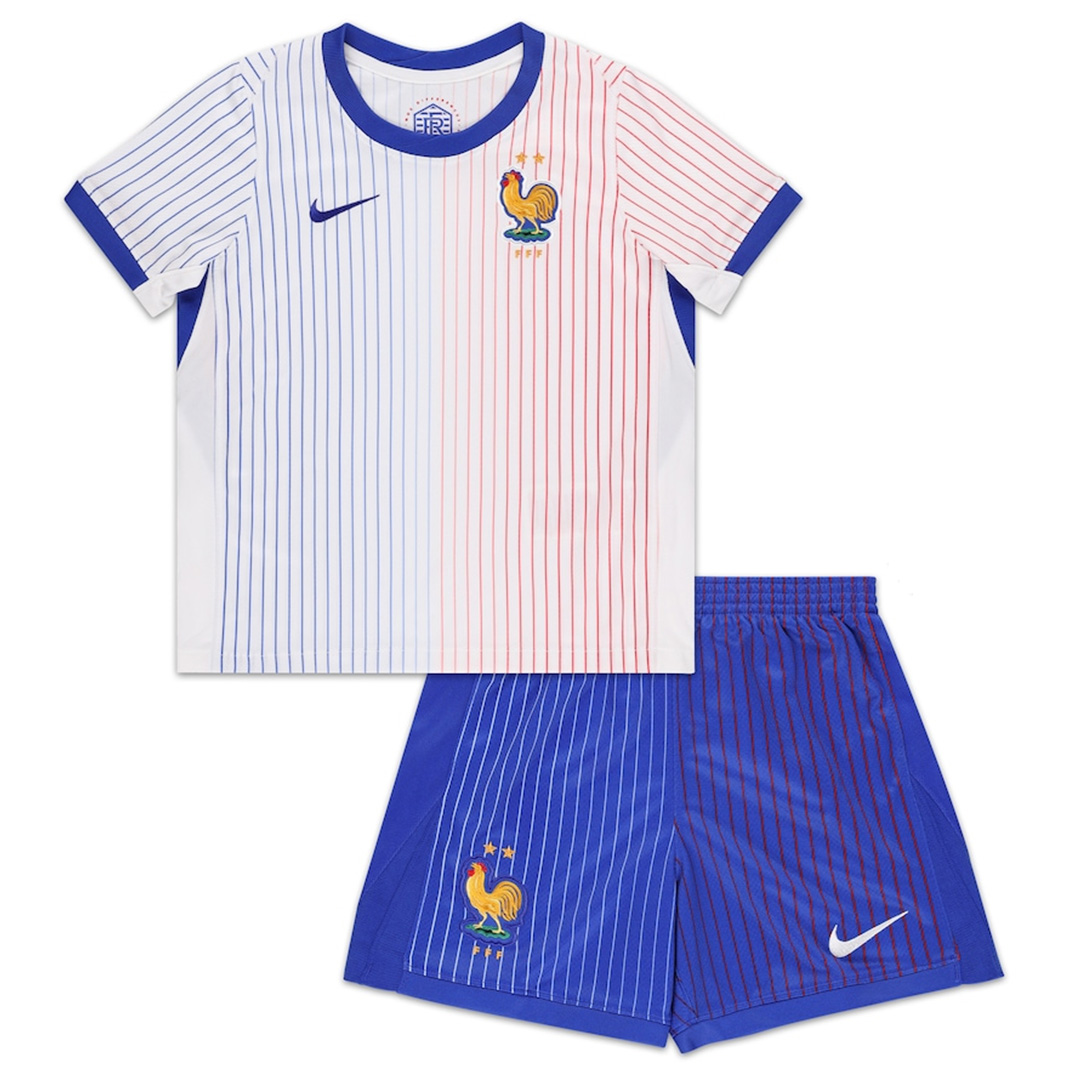 Kids France Away Kit EURO 2024 - Reps Jerseys
