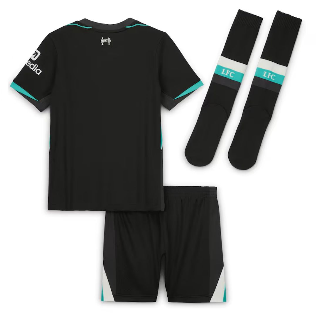 Kids Liverpool Away Full Jersey Kit 2024/25 - Reps Jerseys