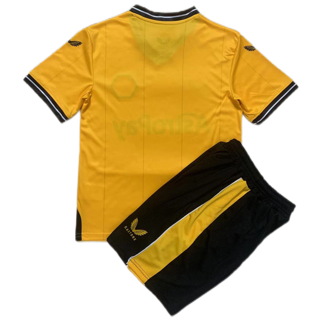 Kids Wolves Home Kit Jersey+Shorts 2023/24 - Reps Jerseys
