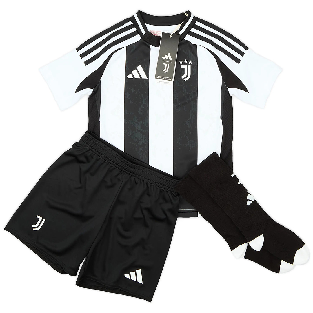 Kids Juventus Home Full Kit(Jersey+Shorts+Socks) 2024/25 - Reps Jerseys