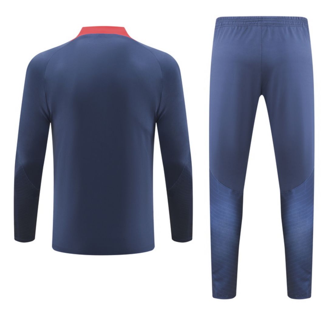 PSG Zipper Sweatshirt Kit(Top+Pants) Navy 2023/24 - Reps Jerseys