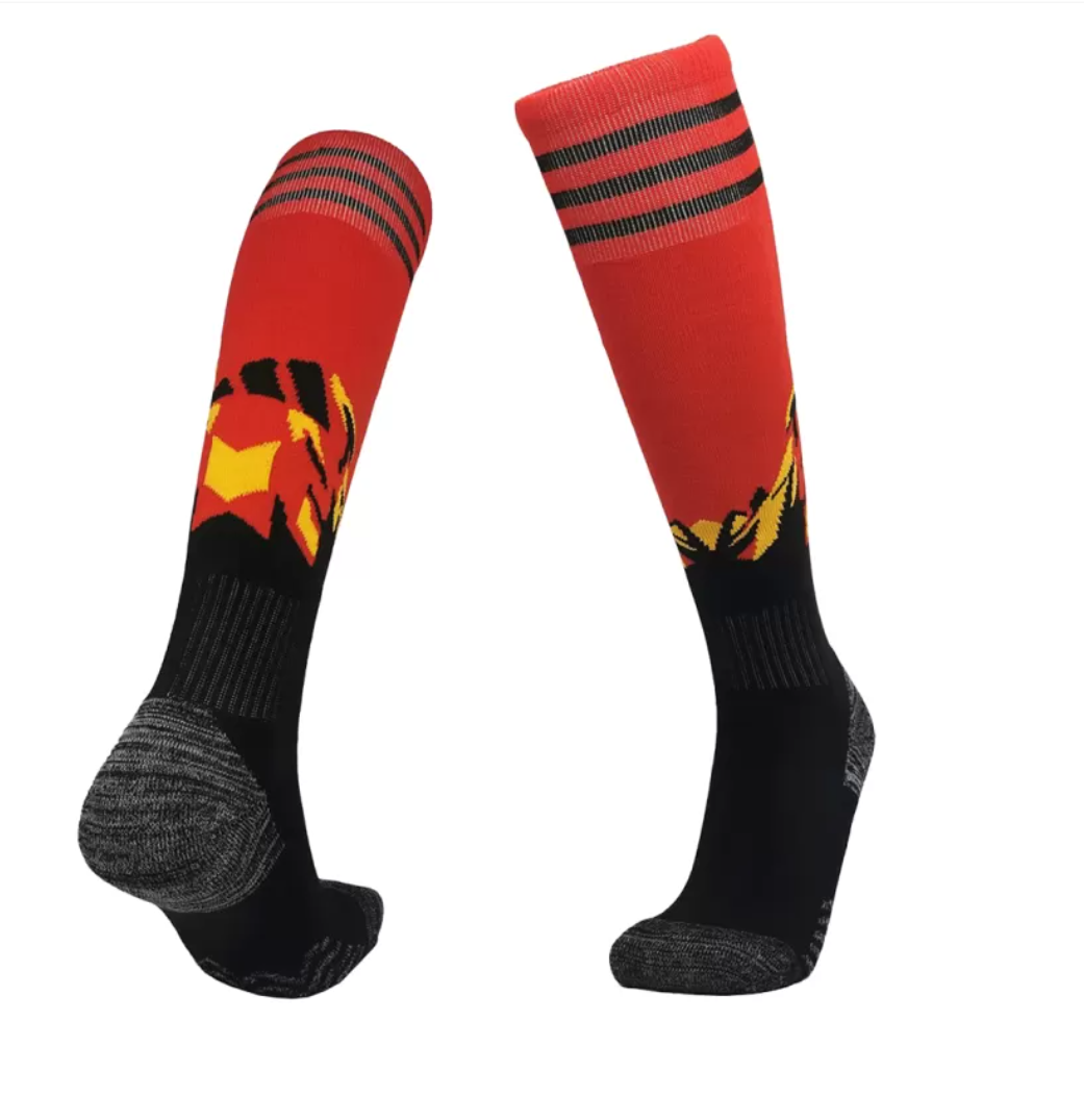 Belgium Home Soccer Socks World Cup 2022 - Reps Jerseys