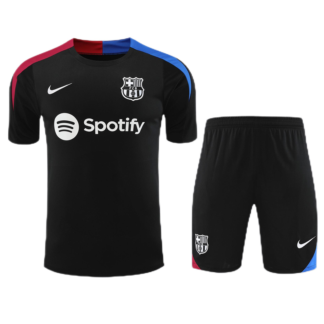 Barcelona Training Jersey Kit Black 2024/25 - Reps Jerseys