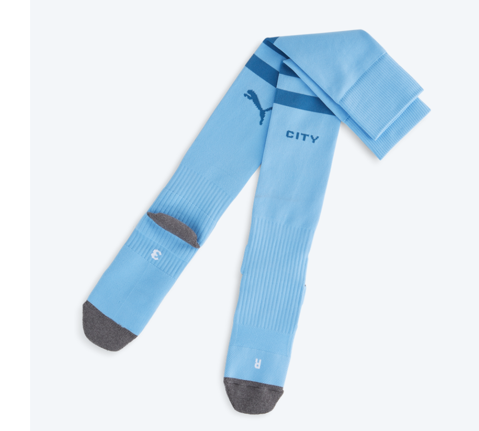 Kids Manchester City Home Socks 2023/24 - Reps Jerseys