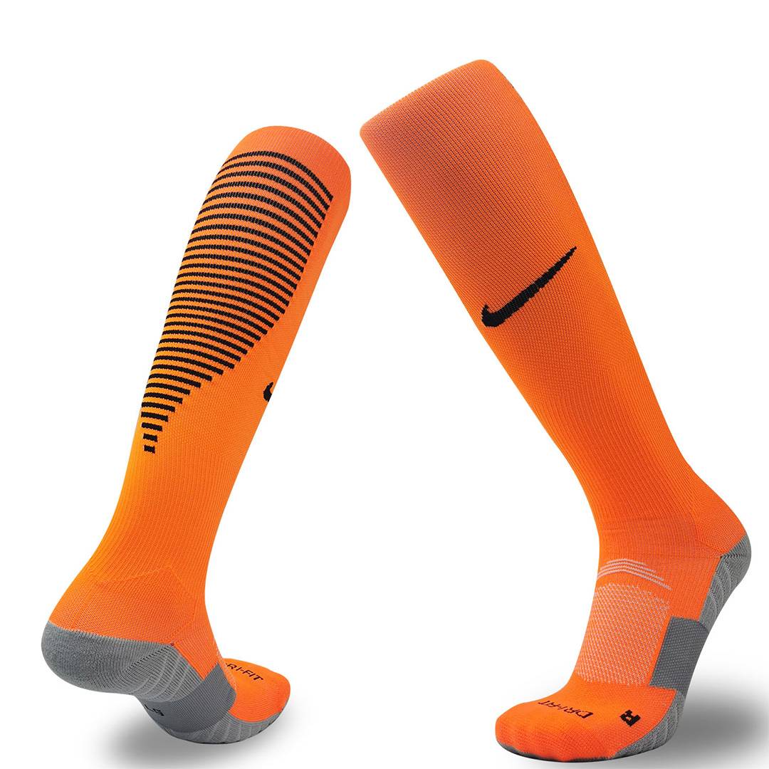 Men Pro Cotton Non-Skid Team Soccer Socks Orange - Reps Jerseys