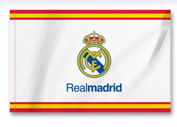 Real Madrid Spain Flag Large - Red/Yellow - Reps Jerseys