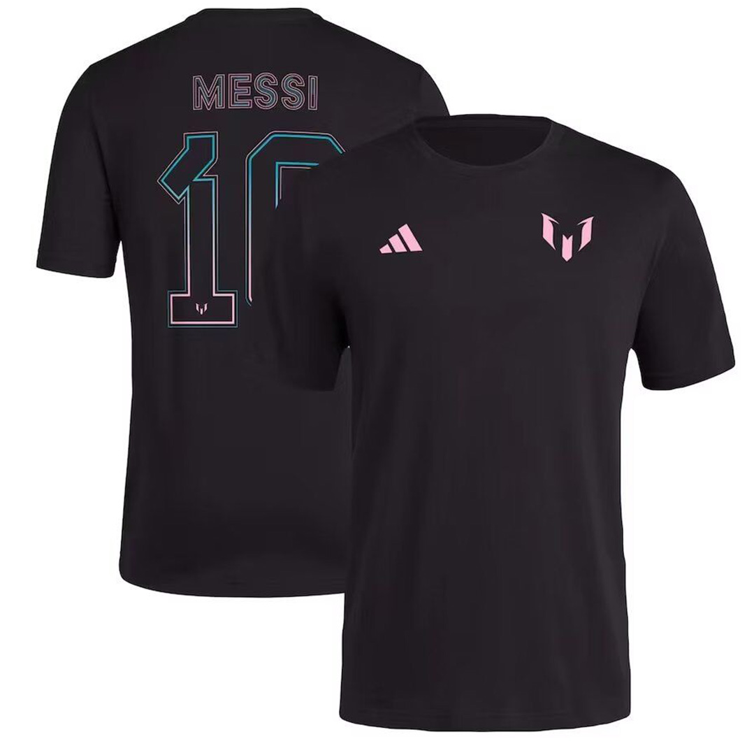 Inter Miami Messi Printing T-Shirt Black 2023 - Reps Jerseys