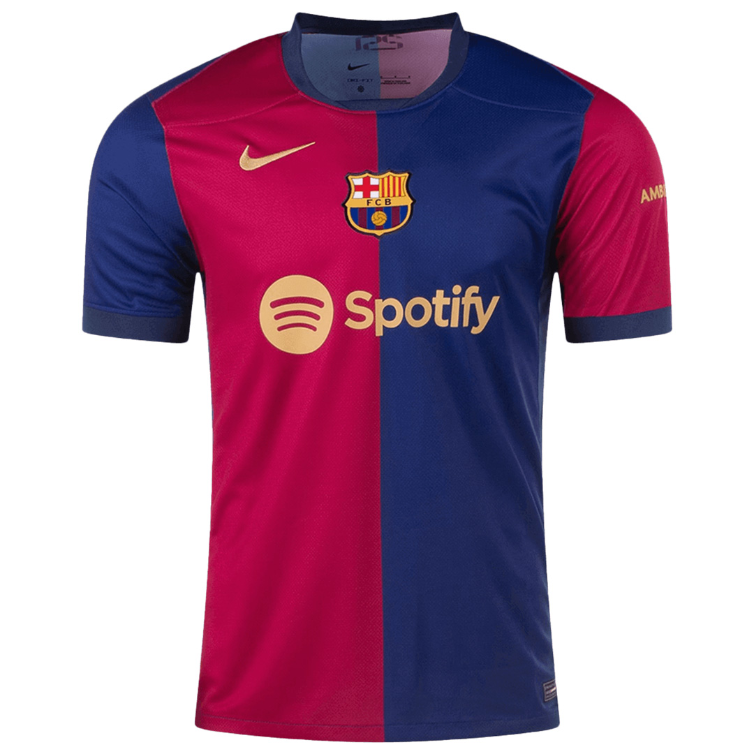 LAMINE YAMAL #19 Barcelona Home Jersey Player Version 2024/25 - Reps Jerseys