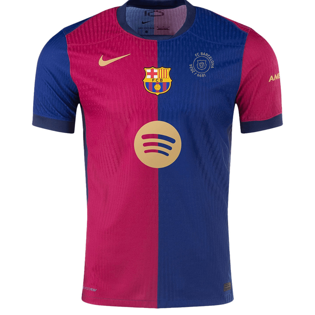 Barcelona 125th Anniversary Spotify Logo Without Text Home Match Jersey 2024/25 - Reps Jerseys