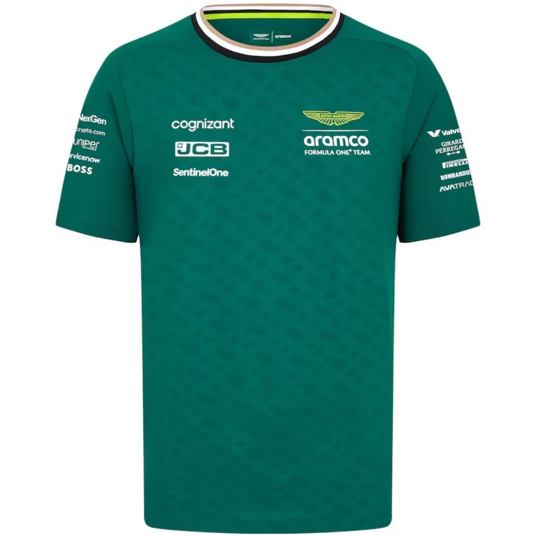 Aston Martin Aramco Cognizant F1 Racing Team Fernando Alonso Driver T-Shirt 2024 - Reps Jerseys